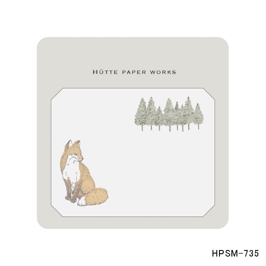 Hutte Paper Works / Tracing Paper Sticky Note -Fox HPSM-735