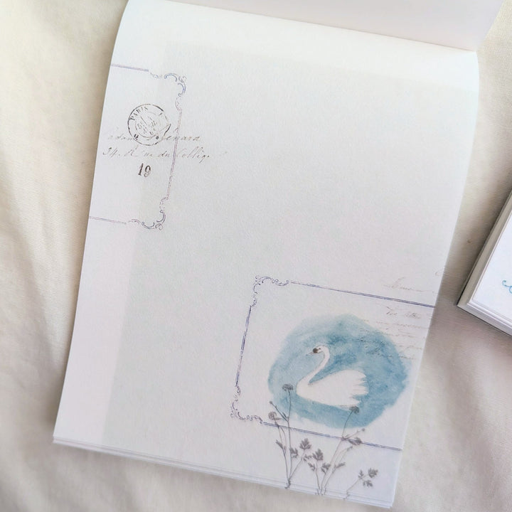 Yohaku / Memo Pad -Swan M-195