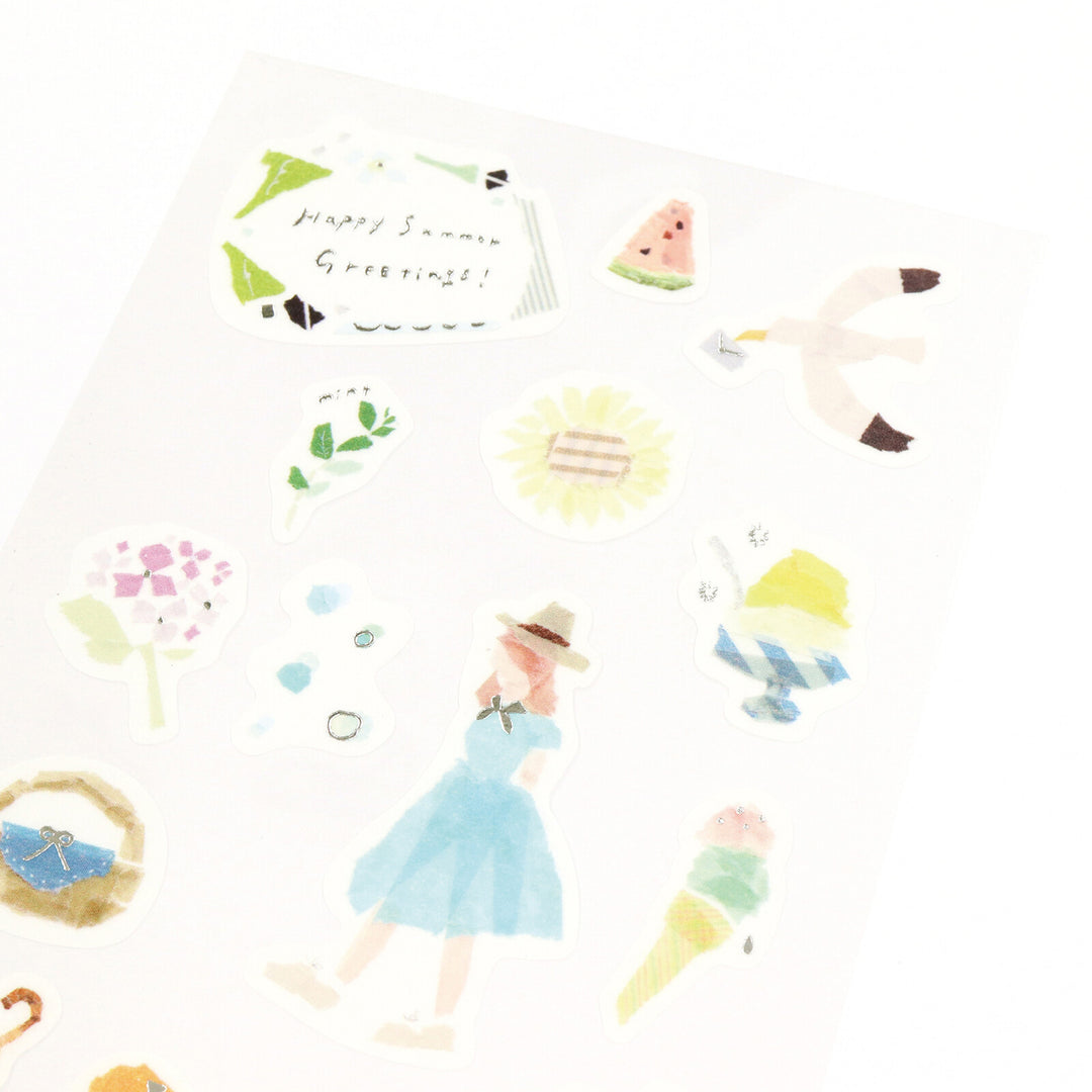 Miki Tamura / Masking Sticker -Summer [silver foil]