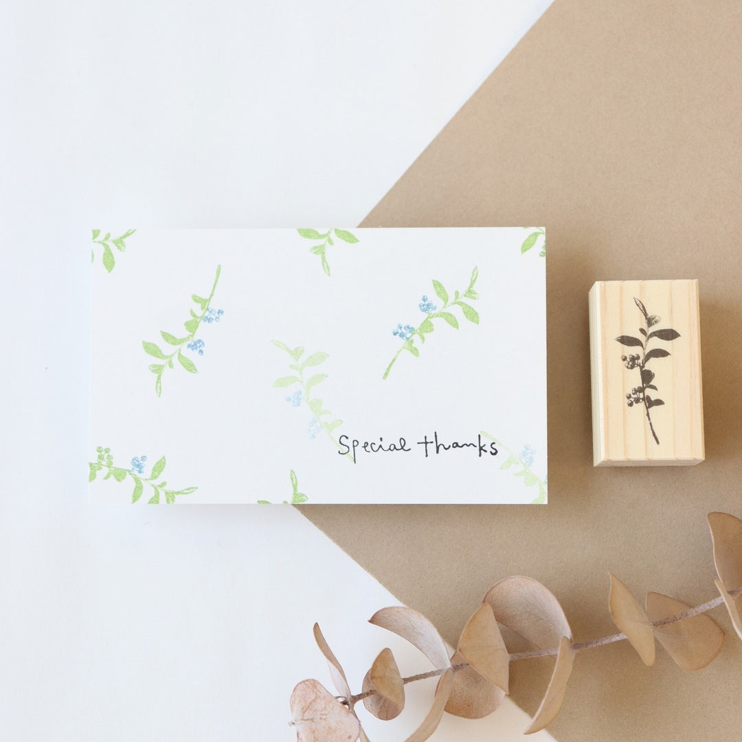 always smile.../ Rubber Stamp -Blueberry S