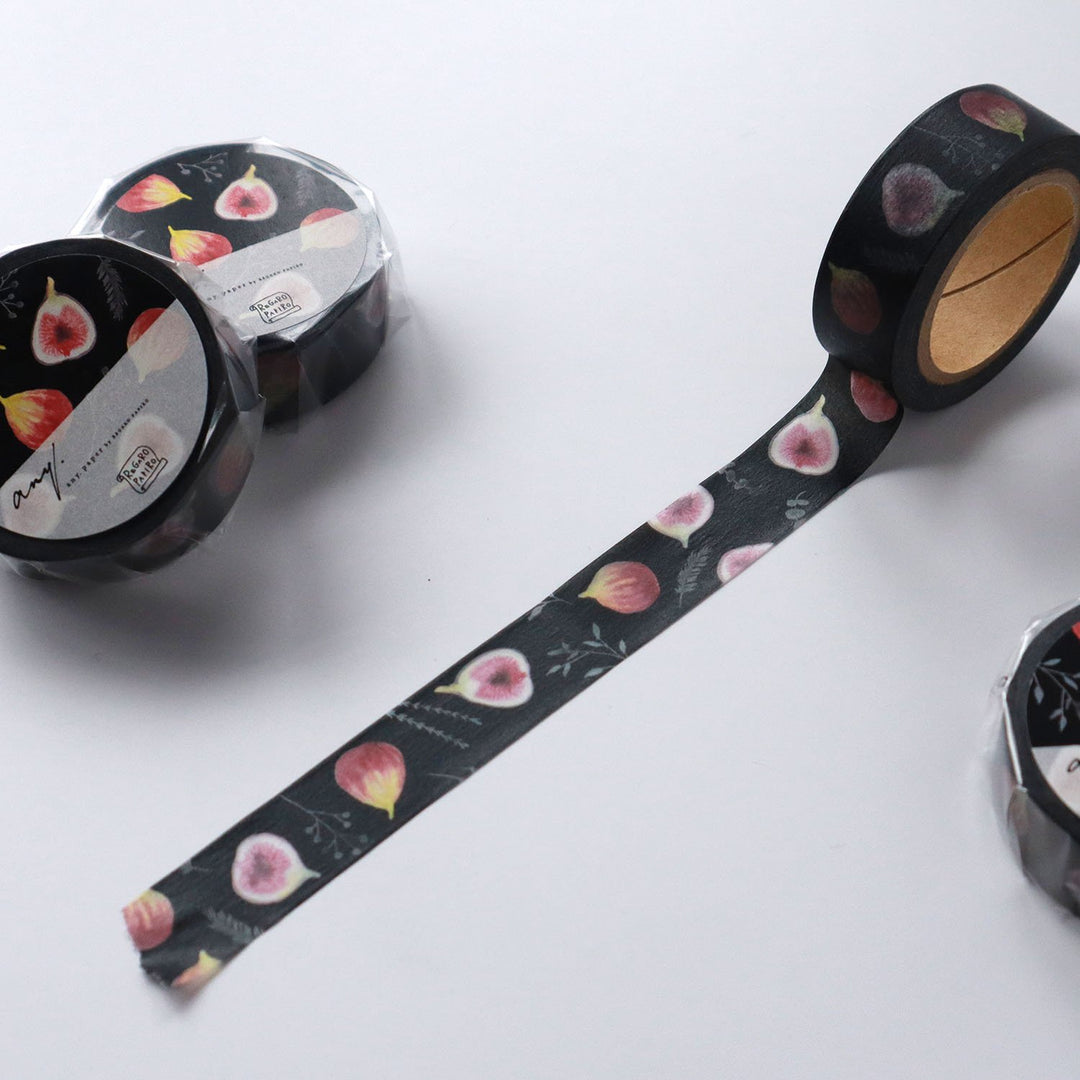 REGARO PAPIRO / Washi Tape -Black Fig
