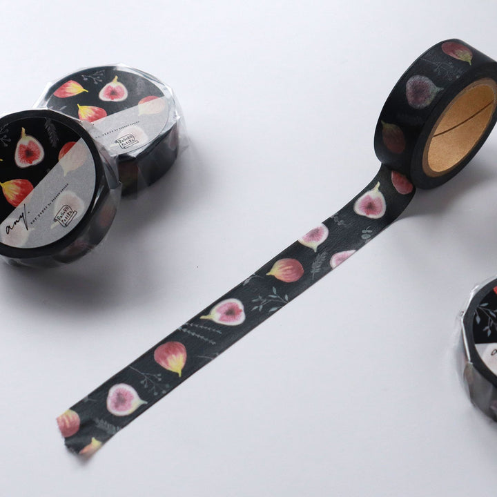 REGARO PAPIRO / Washi Tape -Black Fig
