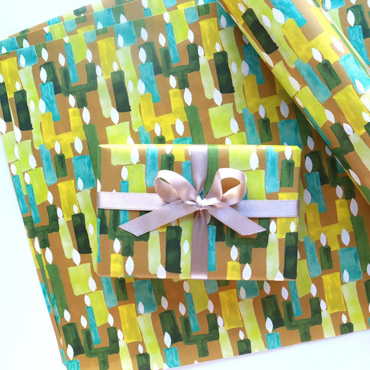 REGARO PAPIRO / Wrapping Paper -Candle /5 sheets