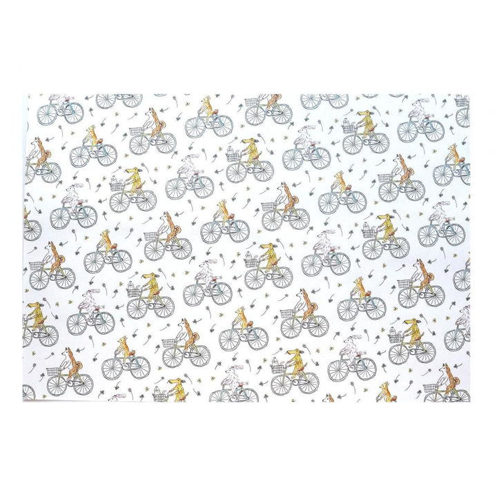 REGARO PAPIRO / Wrapping Paper -Cycling Dog /5 sheets