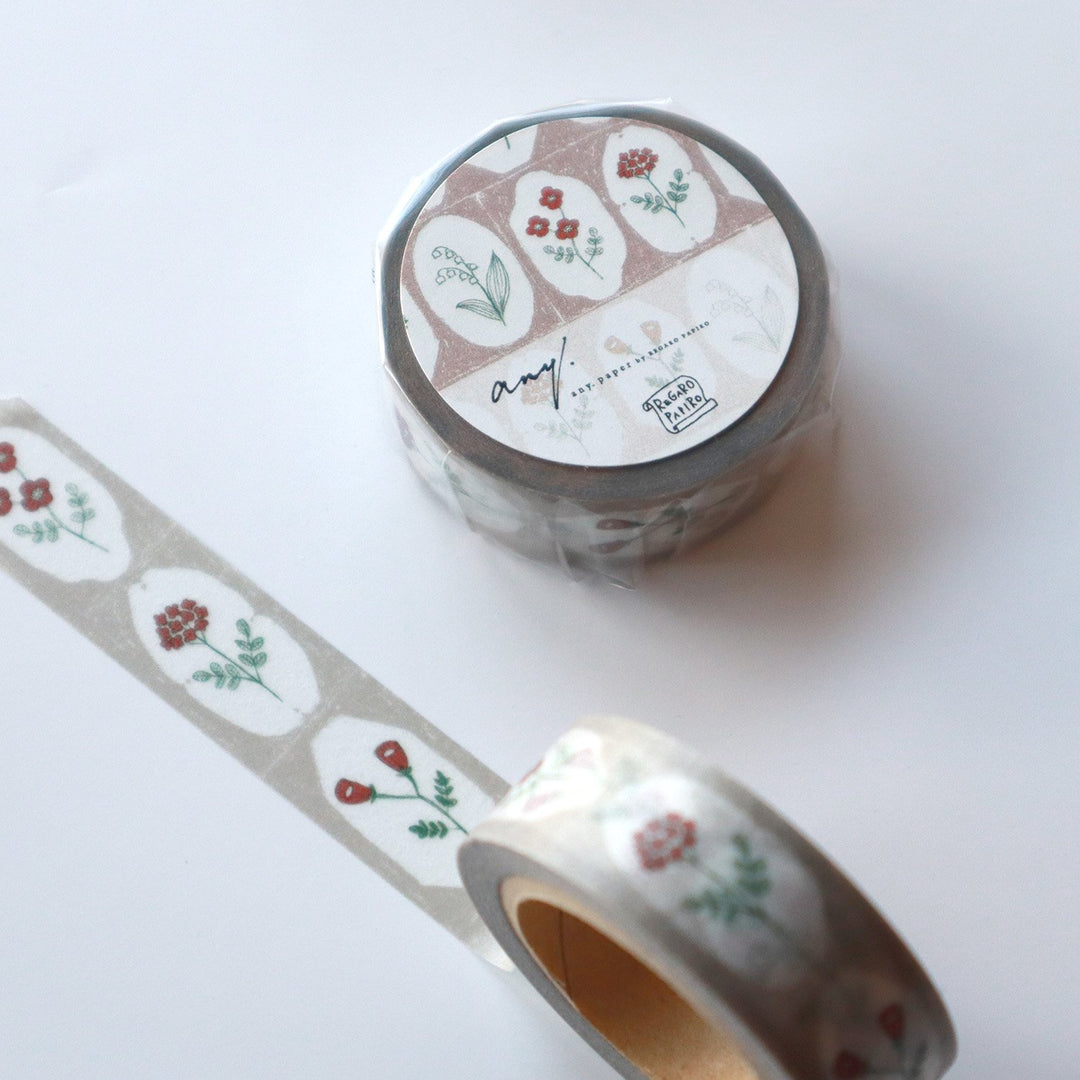 REGARO PAPIRO / Washi Tape -Frame Flower