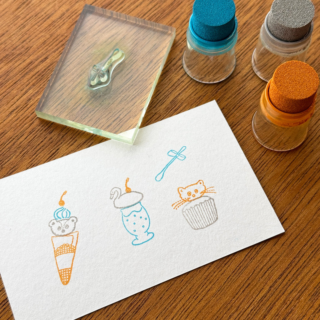 Tobimatsu Shoichiro x Mizushima / Freely combined stamp set -Topping Animal