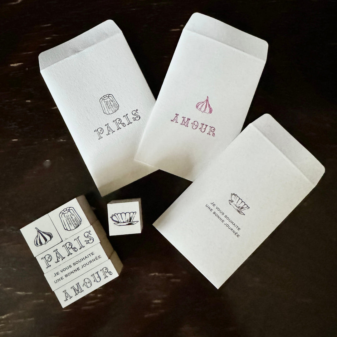 Mon petit artiste / Rubber Stamp -Patissier a Paris /cannele