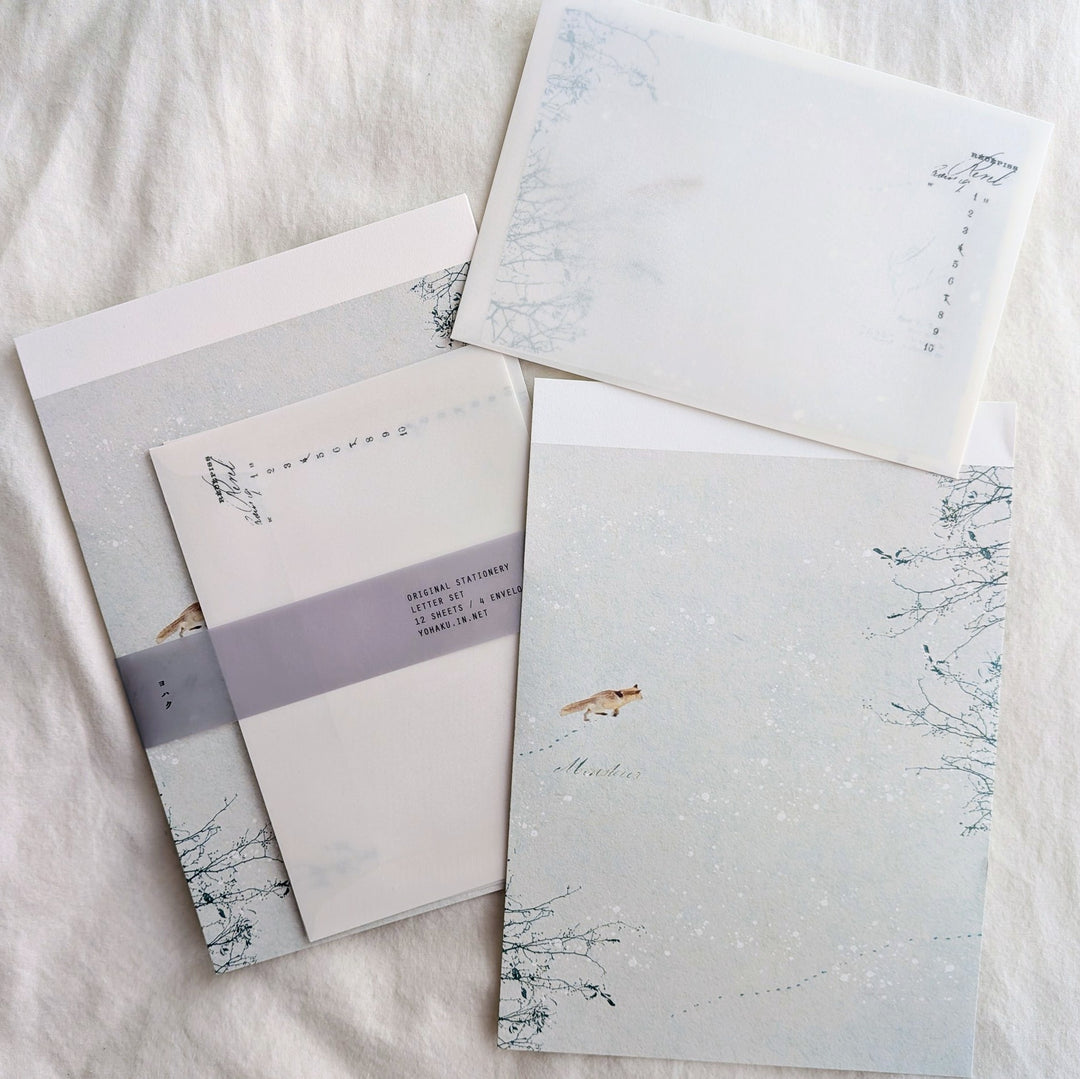 Yohaku / Letter Writing Set -Snow Play M-211
