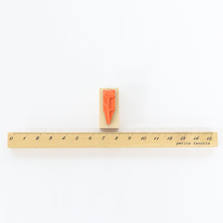 always smiles... / Rubber Stamp -fluttering tulips