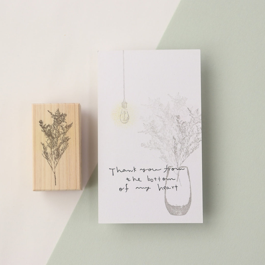 always smiles... / Rubber Stamp -Limonium bellidifolium