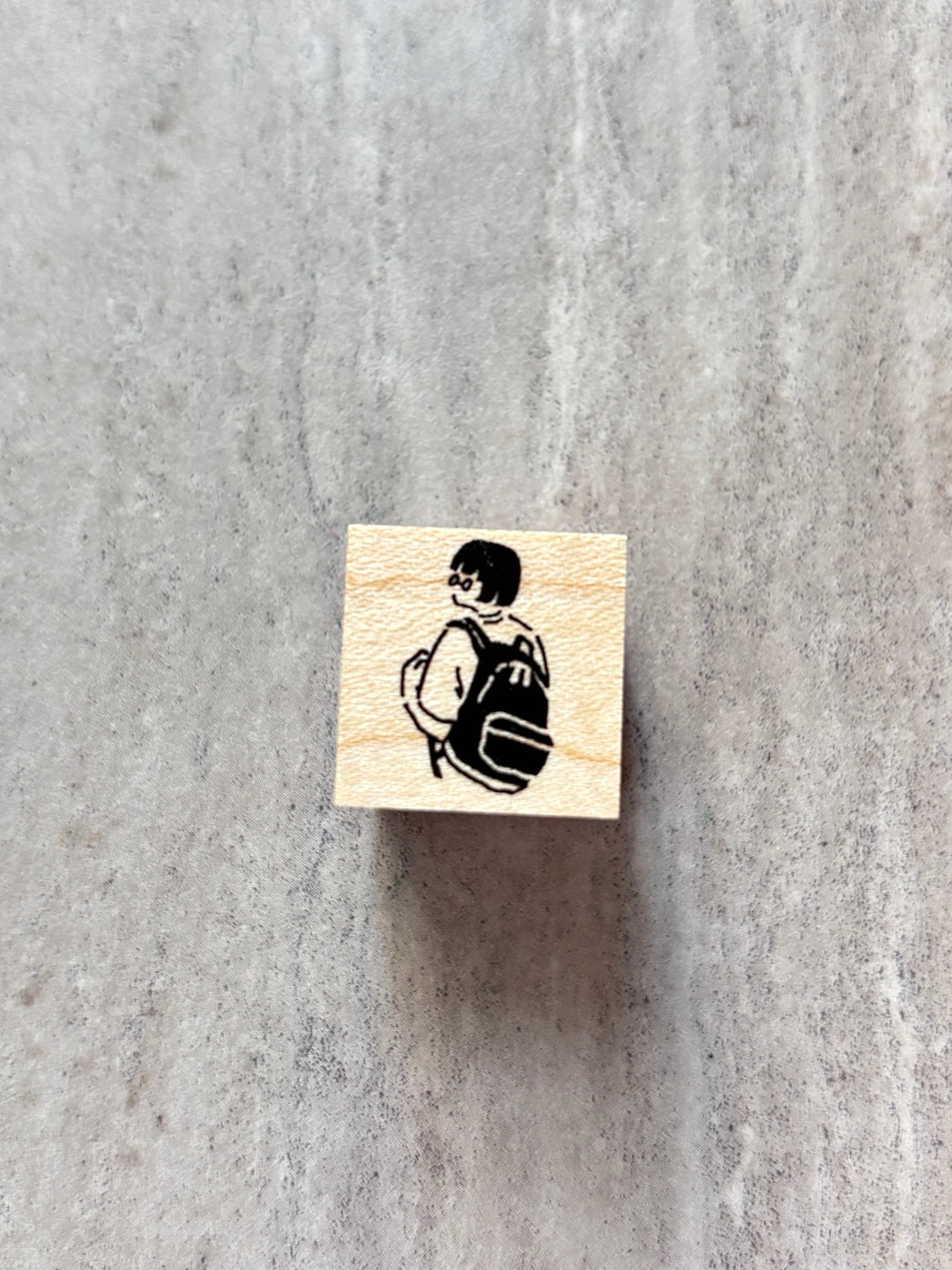 MA7stamp / Rubber Stamp -Backpack Fumiko
