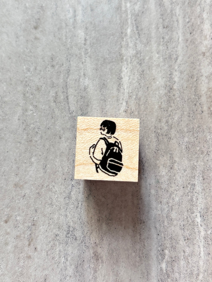 MA7stamp / Rubber Stamp -Backpack Fumiko