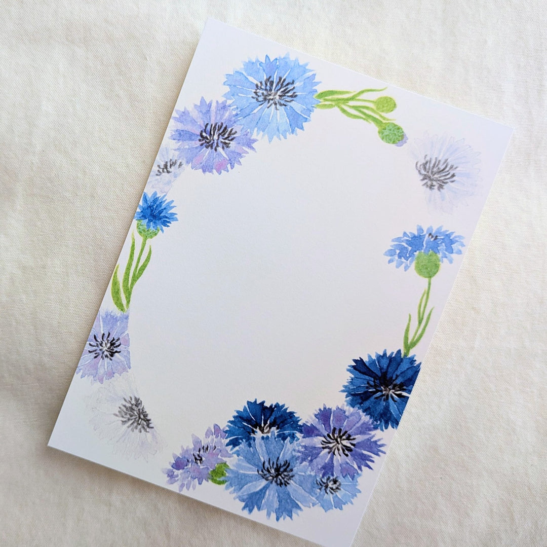 harukazeiro (吉田春香)/ Small Writing Paper -cornflower