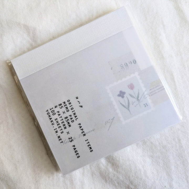 Yohaku / Square Memo Pad -Garden M-173