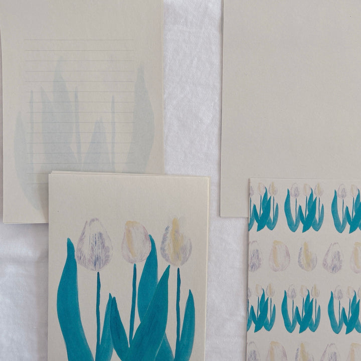 Kisetsu no Tegamiya / Letter and Card Set -Tulips