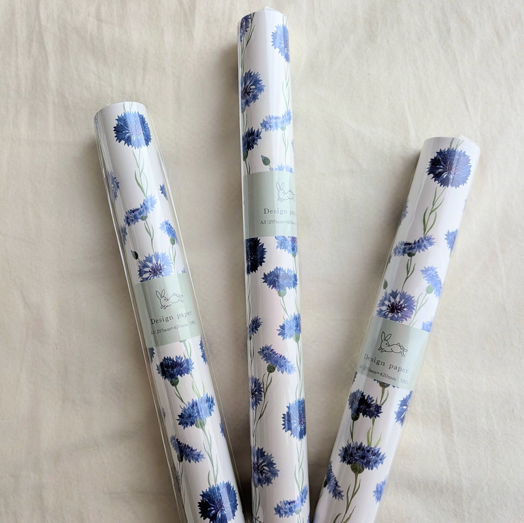harukazeiro (吉田春香)/ Wrapping Paper -cornflower