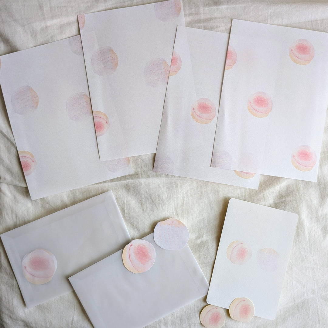 Kisetsu no Tegamiya / Letter and Card Set -Peach