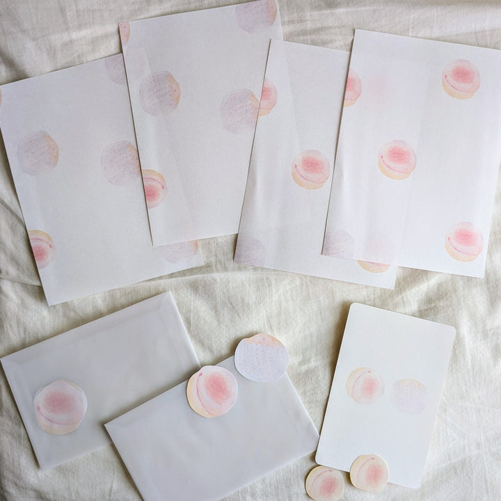 Kisetsu no Tegamiya / Letter and Card Set -Peach