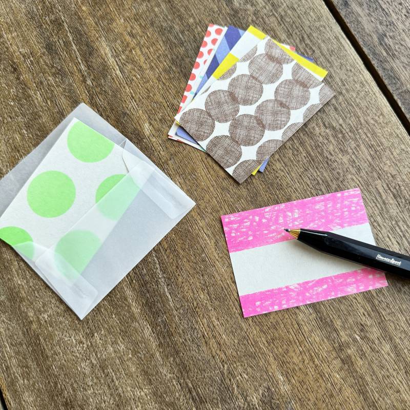 mizushima / Various Memo Pad -polka dots and stripes S/M