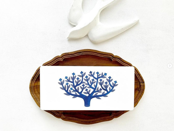 Letterpress card -hanasakuki to_pa18