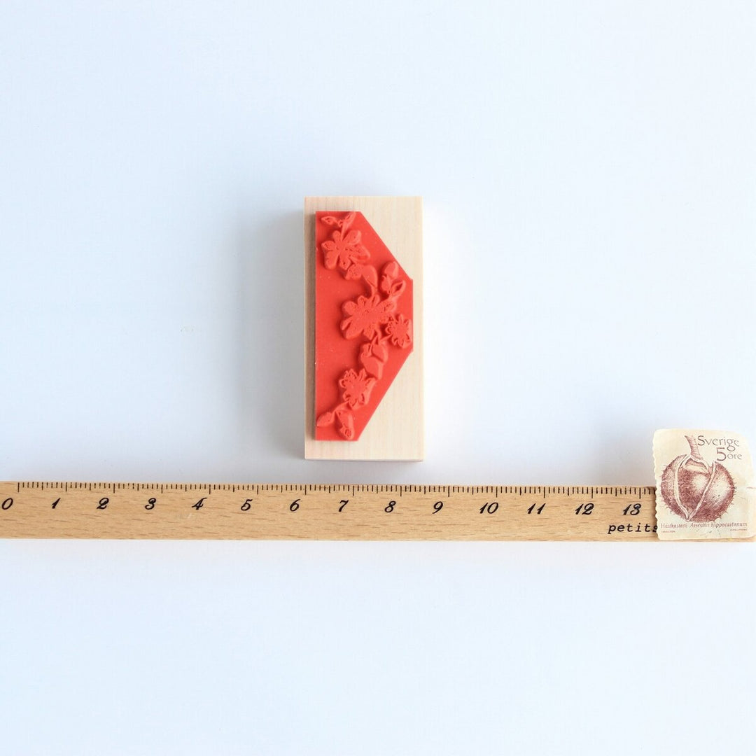 always smile... / Rubber Stamp -Clematis