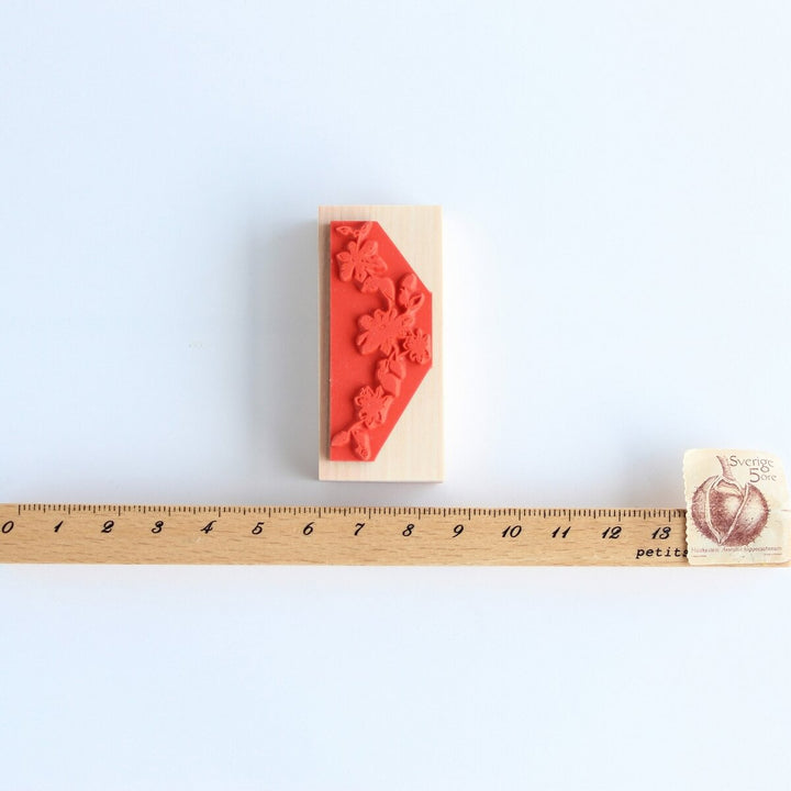 always smile... / Rubber Stamp -Clematis