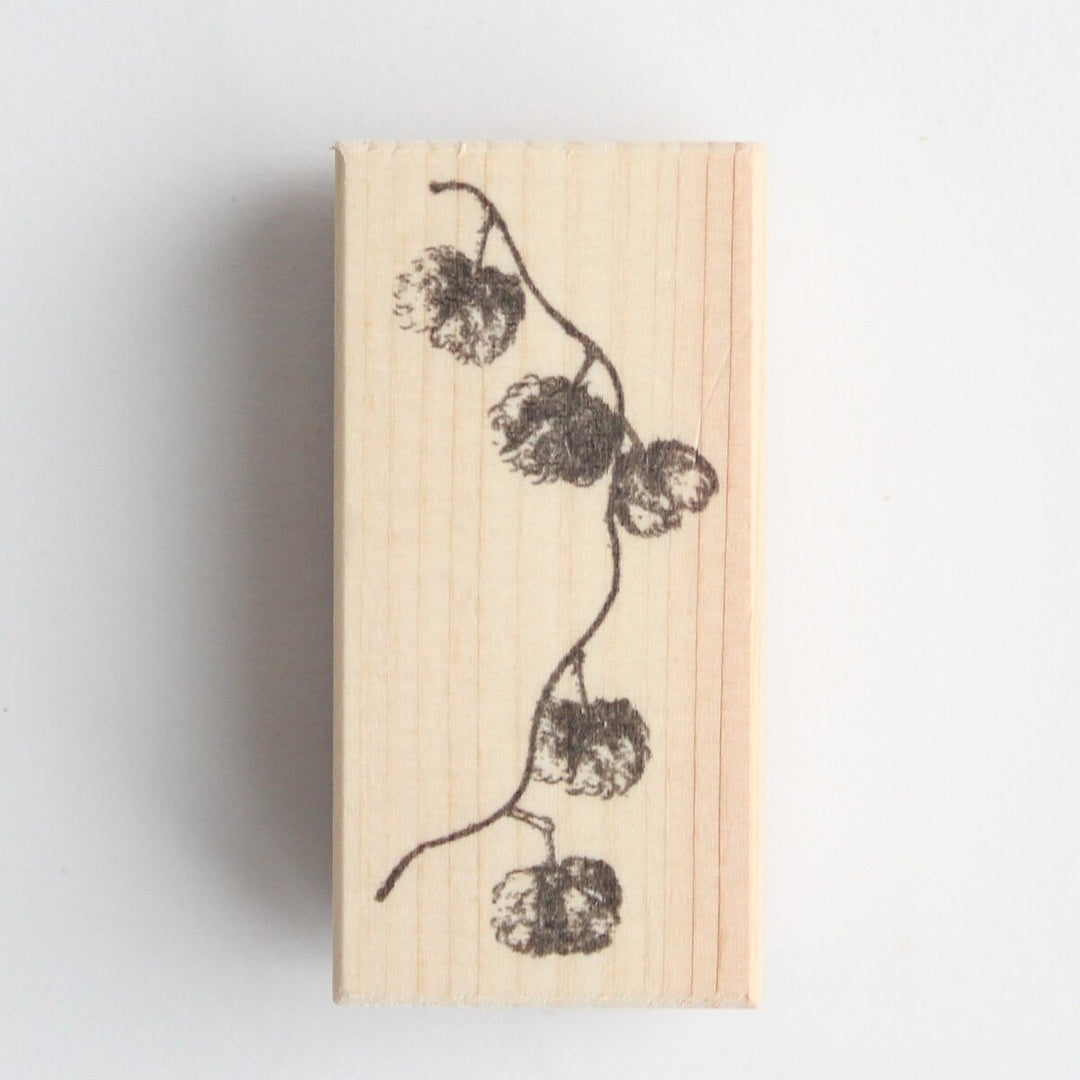 always smile... / Rubber Stamp -Cotton garland