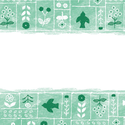 Seitousha / Memo Pad -Line Drawing Embroidery