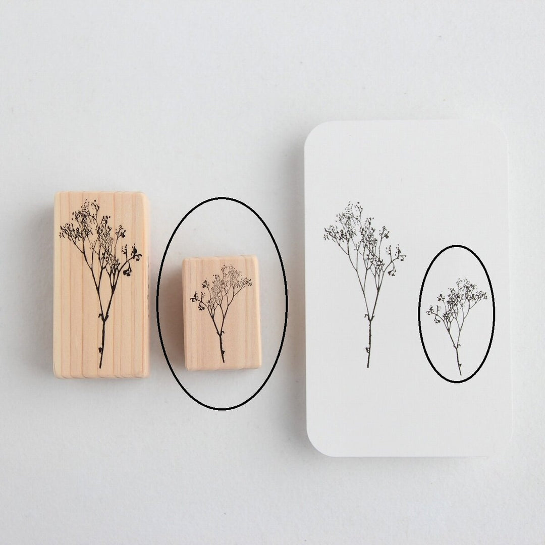 always smile... / Rubber Stamp -Haze of florets S