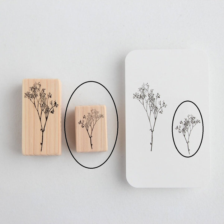 always smile... / Rubber Stamp -Haze of florets S