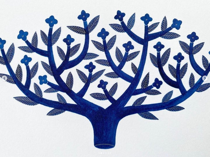 Letterpress card -hanasakuki to_pa18