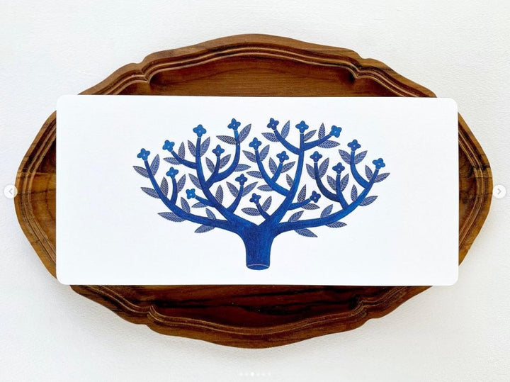 Letterpress card -hanasakuki to_pa18