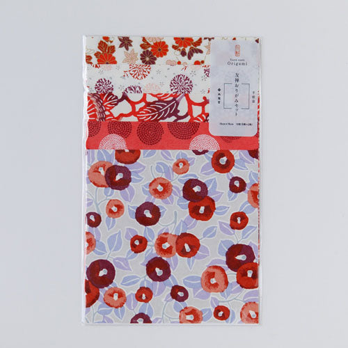 SHOGADO / Patterned Washi Paper (Origami) -Red 29241