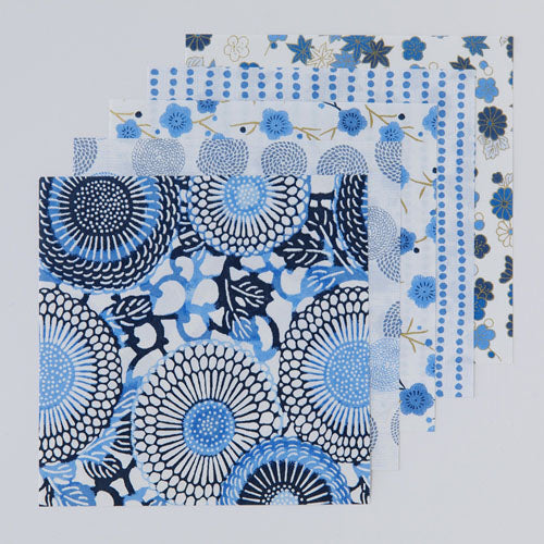 SHOGADO / Patterned Washi Paper (Origami) -Blue 29242