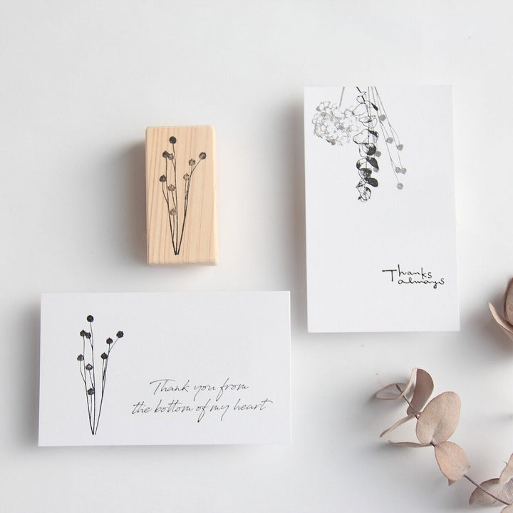 always smile... / Rubber Stamp -Flux bud