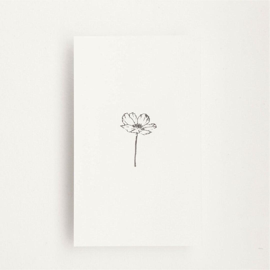 always smile... / Rubber Stamp -Small cosmos