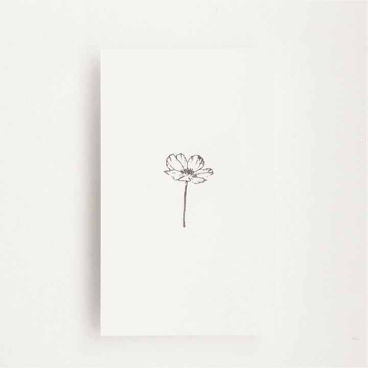 always smile... / Rubber Stamp -Small cosmos