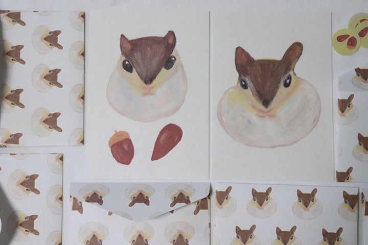 Kisetsu no Tegamiya / Letter Set -Squirrel