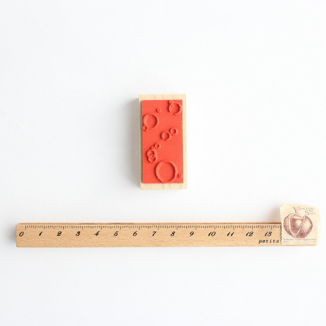 always smile... / Rubber Stamp -Soap bubbles