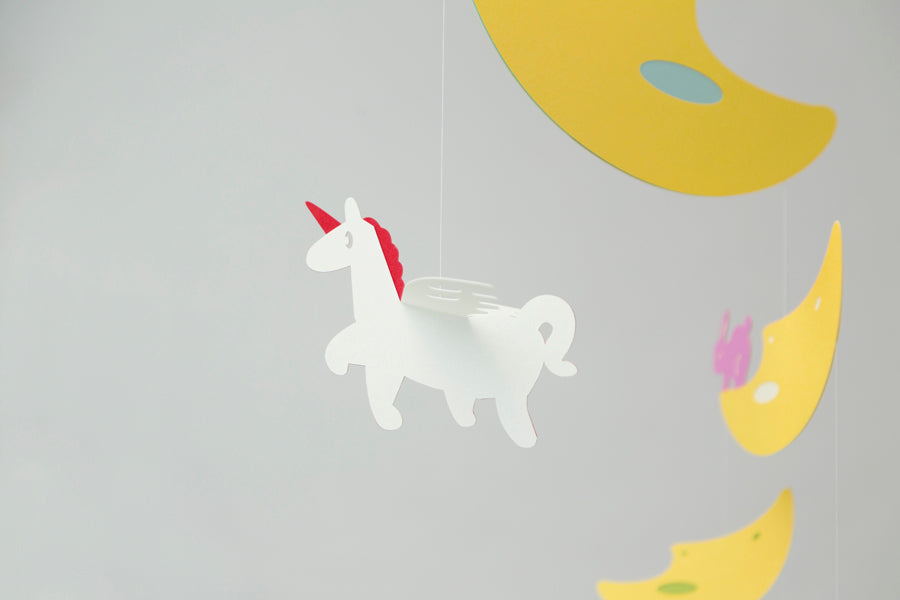 Paper Mobile -Around the moon-