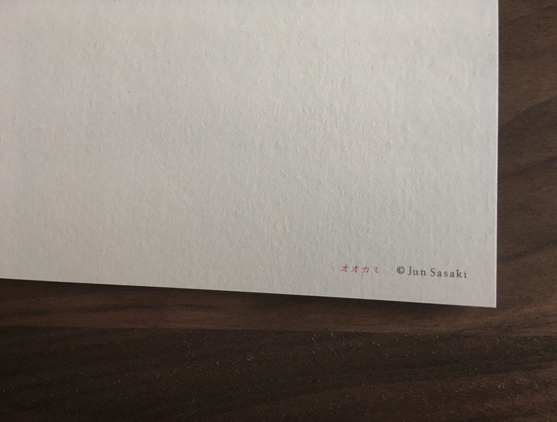 Jun Sasaki / Post Card -Wolf