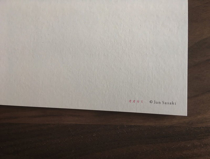Jun Sasaki / Post Card -Wolf