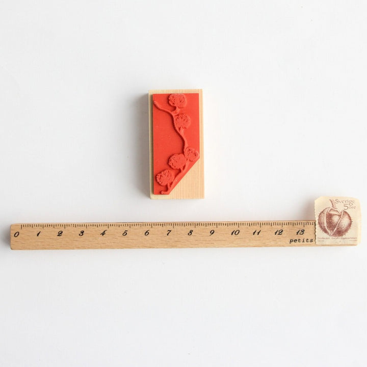 always smile... / Rubber Stamp -Cotton garland