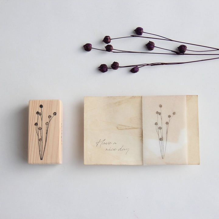 always smile... / Rubber Stamp -Flux bud