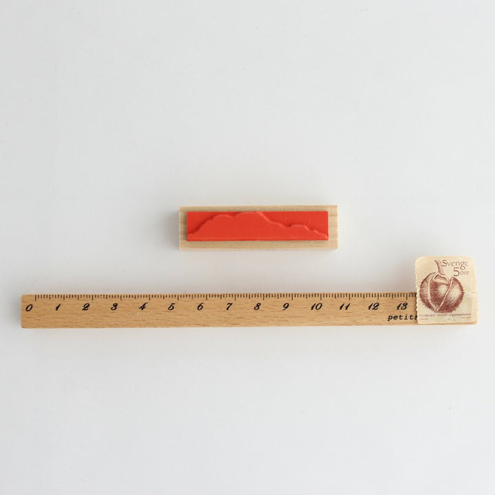 always smile... / Rubber Stamp -Mountain