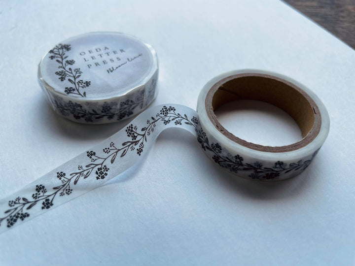 OEDA LETTERPRESS / Washi tape (Bloom line) Black/Red/Blue black/Yellow