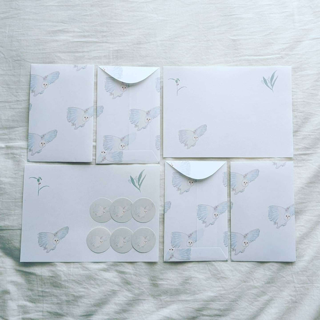 Kisetsu no Tegamiya / Letter writing set -Owls