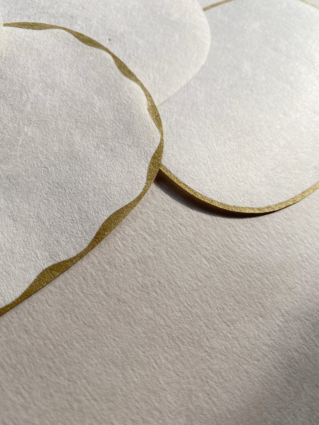 Letter Paper -Oval shaped Washi paper (5 Sheets)