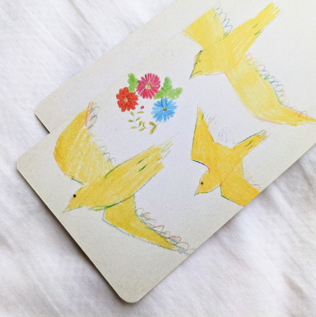 Yuko Omori / Note card -birds