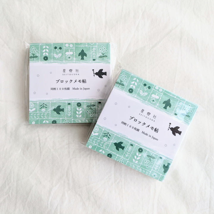 Seitousha / Memo Pad -Line Drawing Embroidery